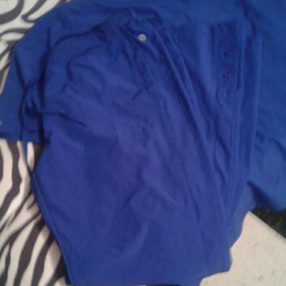 Royal blue scrub top and 2 bottoms - Picture 7 of 7